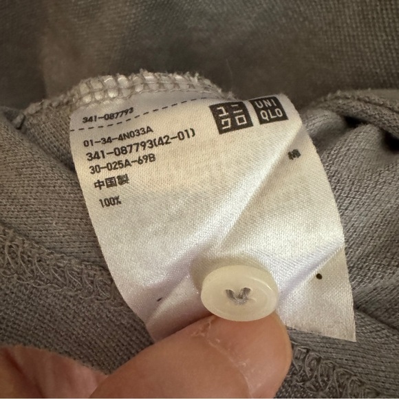 Uniqlo Men's Gray Polo Size M - Picture 5 of 5